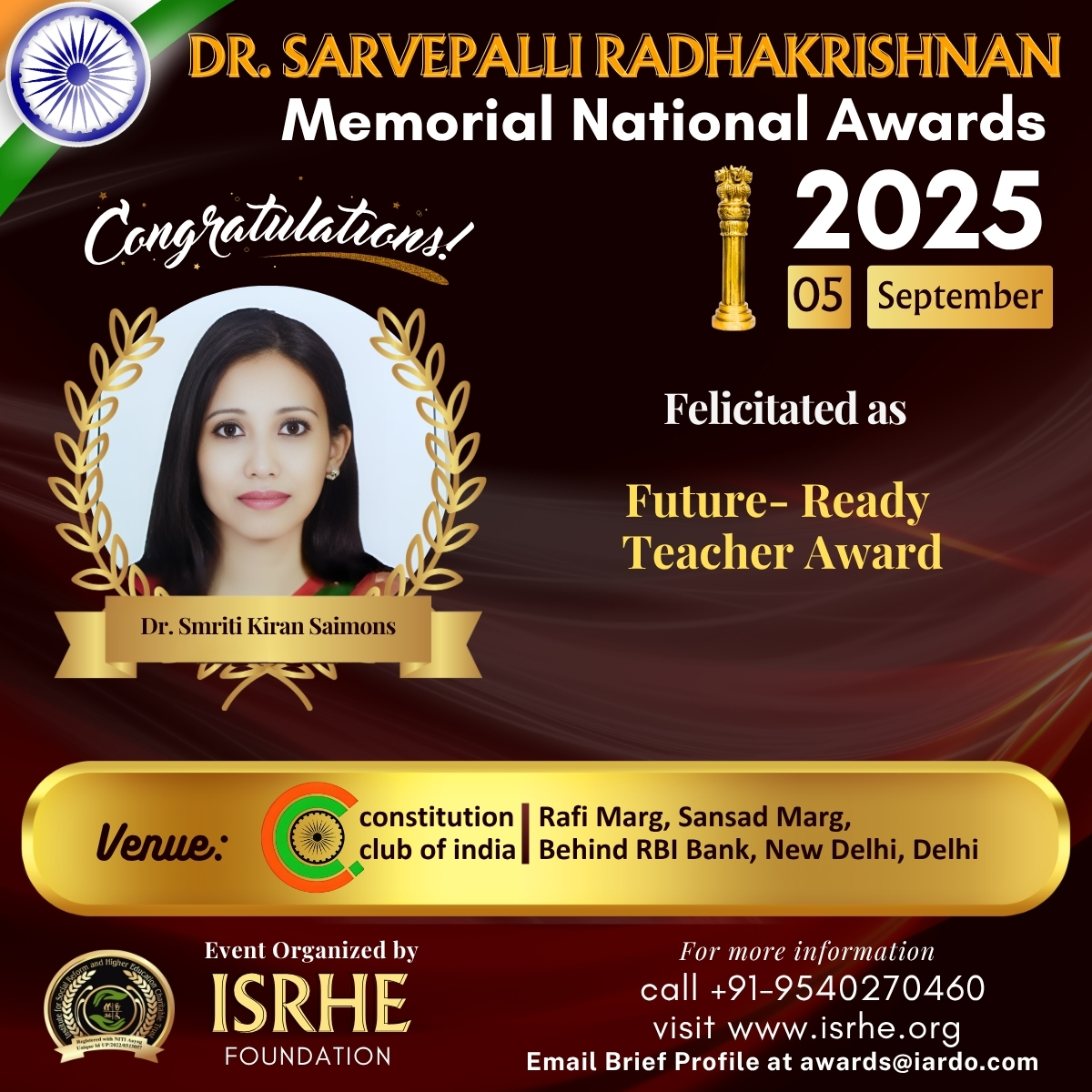 Dr.Smriti Kiran Saimons